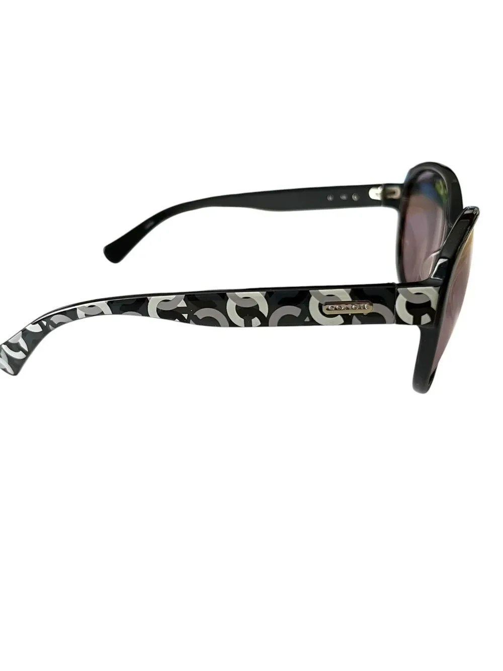 Coach Black & White C Logo Sunglasses Frames Only